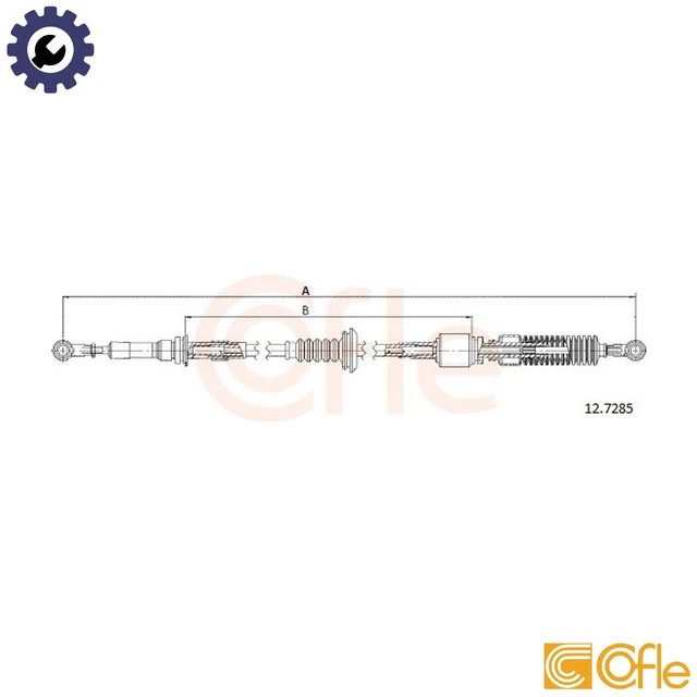 CABLE PULL MANUAL TRANSMISSION 92.12.7285 FOR FIAT DUCATO/Platform ...