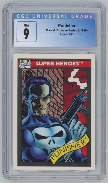 1990 Marvel Universe Series 1 Punisher . CGC 9 #47