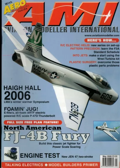 AMI Aviation Modeller International Magazine 2006 May FJ-4B Fury Plans 5082F