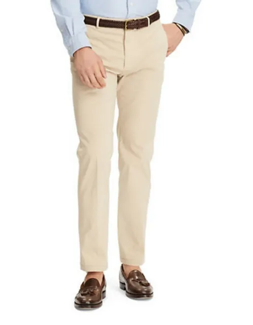 NWT POLO by RALPH LAUREN mens mid-rise khaki chino pants size 38 x 34 $195