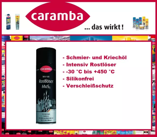 1 Dose CARAMBA Intensivrostlöser MoS2 500 ml Schmier- und Kriechöl -30 bis +450°