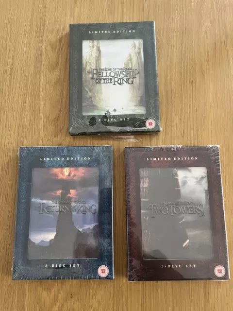 Lord Of The Rings Trilogy DVDs Limited Edition Brand New Sealed