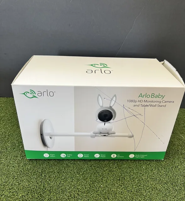 Arlo ABK1110C Baby Monitoring Camera & Table/Wall Stand - New Open Box No Manual