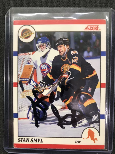 Stan Smyl Autographed Hockey Card - Vancouver Canucks