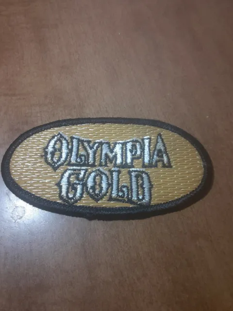 Vintage Olympia Gold Beer Patch 4" Long