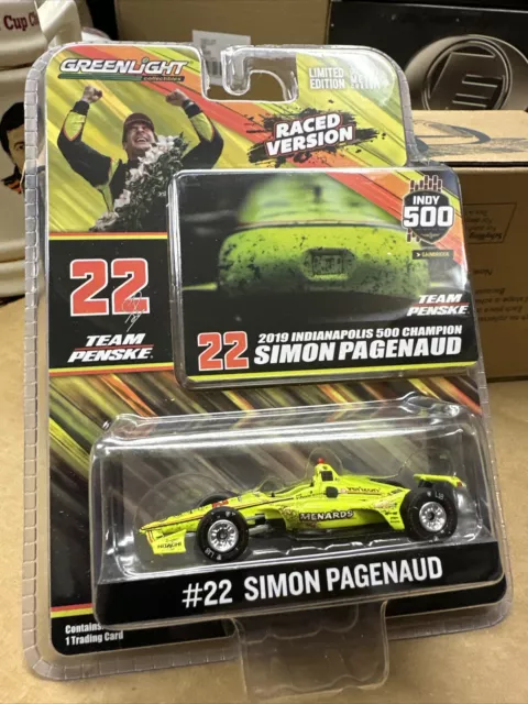 Raced Version 2019 Indy 500 Winner Simon Pagenaud Menards Penske 1:64 Die-Cast