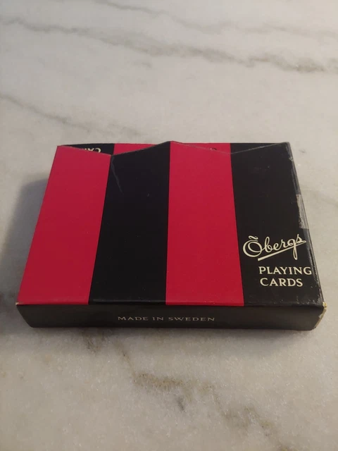 Obergs Complete Set Of Playing Cards made in Sweden Rare VINTAGE*GREAT CONDITION
