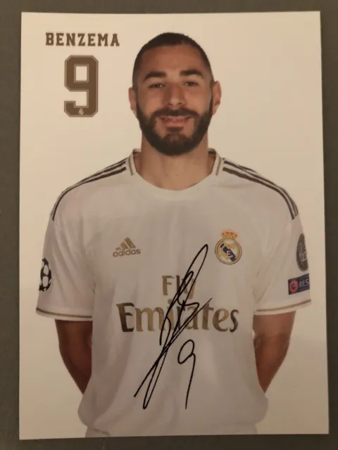 Autogrammkarte AK *KARIM BENZEMA* Real Madrid Saison 19/20 2019/2020 Frankreich