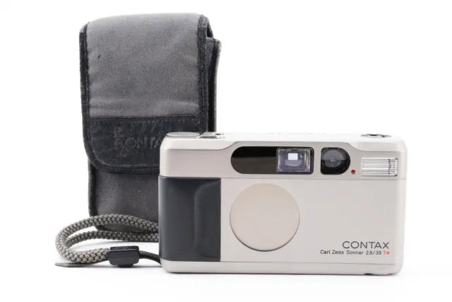 [MINT w/ Case Strap] Contax T2 Titan Silver Point & Shoot 35mm Film Camera F/ JP