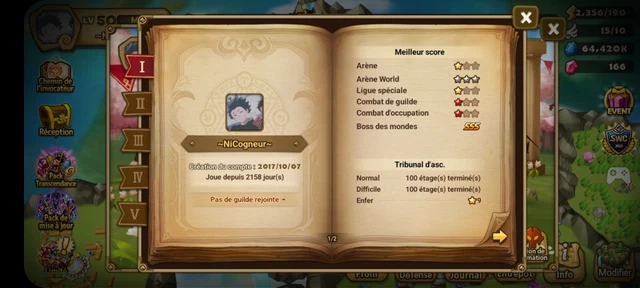 Compte Summoners War Europe – 8 LD 5, Compte PC, Neuf (créé)