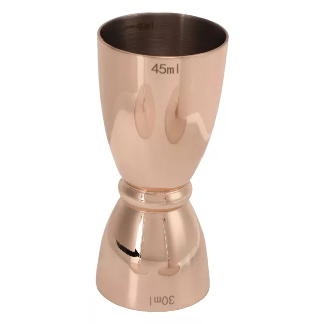 (Copper Plated U Shaped)Stainless Steel Double Head Wine Measuring Cup SN