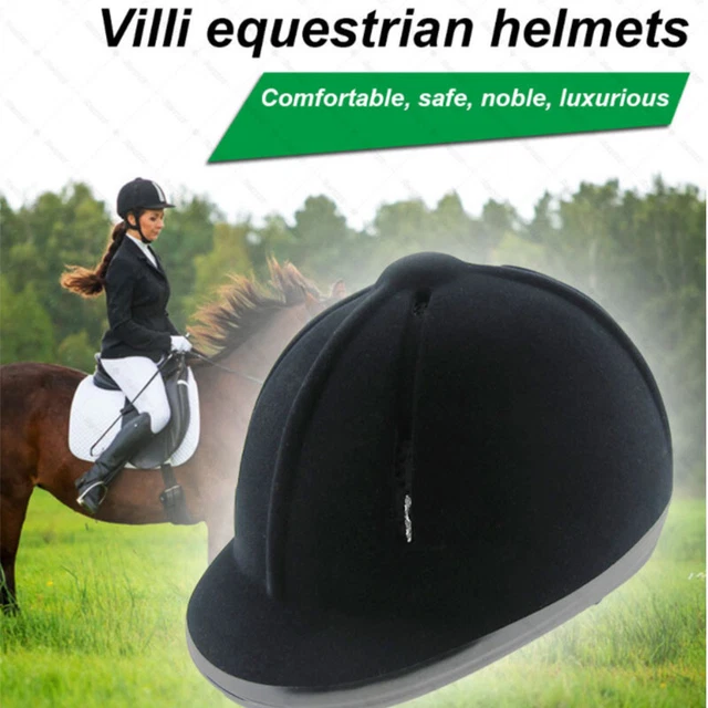 Velvette Riding Cap NEU KIDS HORSE Riding Helmet Velvet Equestrian Rider Safety Head Hat 48 ...