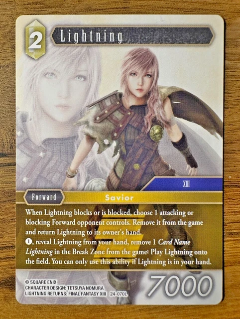 FINAL FANTASY TCG Chapter Card FFTCG - Lightning PR-090 NM