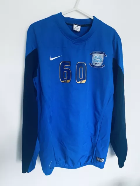 Preston North End FC Spielerausgabe Vintage Training Top Nike Nr. 60 Erwachsene Medium