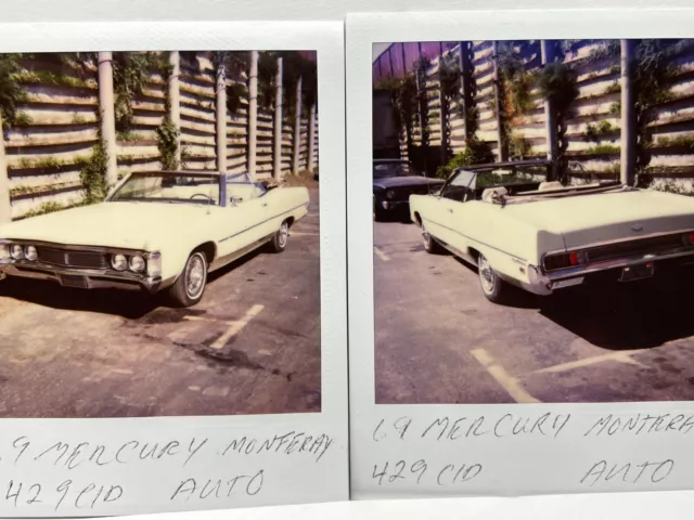 CCB Photograph From 1980's Polaroid Artistic 1969 Mercury Monterey 429 CID Auto