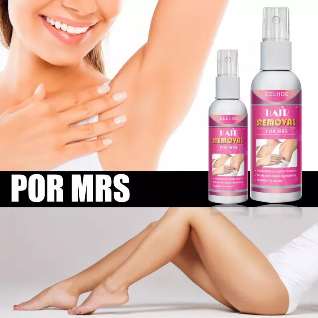 Permanent Stop Hair Growth Inhibitor Spray Painless Hair Removal For Women Men