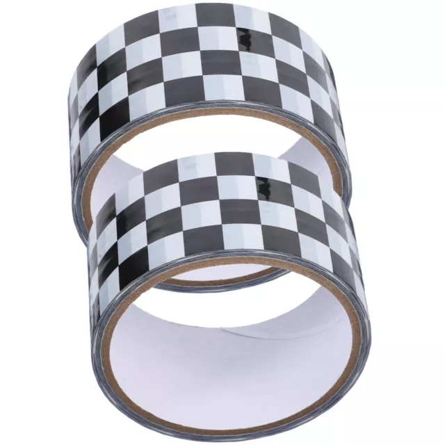 Checkerboard Pattern Adhesive Tape - 2 Rolls-JN