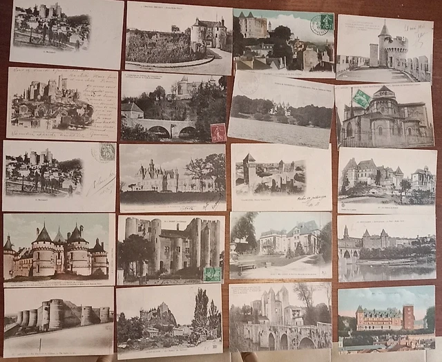 Lot De 20 Photos Anciennes Et Cartes Postales - Vintage - Collection - Occasion