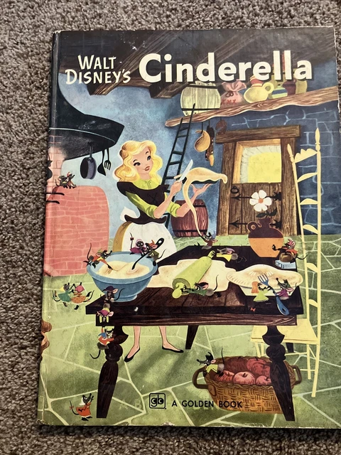Walt Disney’s Cinderella A Big Golden Book  1972 Vintage Cinderalla Book