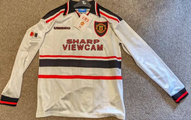 Manchester United Away Strip Shirt 1996 1997 Small NEW Man Utd BNWT