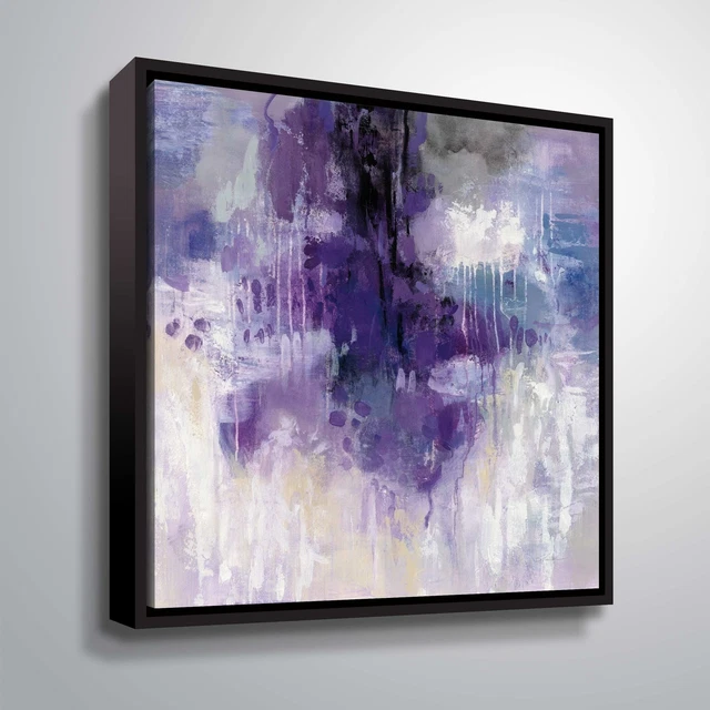 ArtWall's Violet Rain Gallery Wrapped Floater-framed Canvas  Small