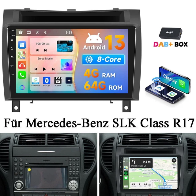 Android 14 Autoradio Für Mercedes SLK R171 - 8-Kern Mit Carplay & 4GB RAM