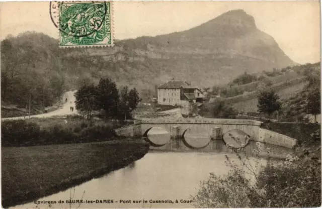 CPA Environs de BAUME-les-DAMES - Pont sur le Cusancin a Cour (182971)