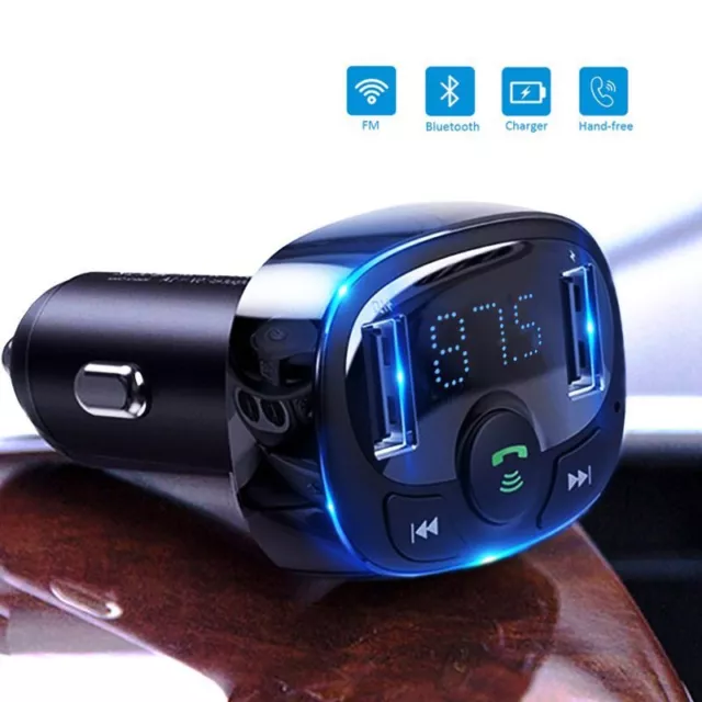 Baseus KFZ Bluetooth FM Transmitter Auto Radio MP3 Player USB Ladegerät Adapter