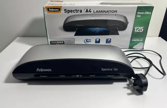 Fellowes Spectra A4 Home Office Laminator, 80-125 Micron Faulty