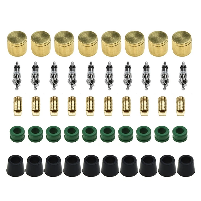 High Quality Copper Cap Plug Sealed Cylinder Valve Core Charging Hose Kit
