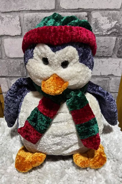 LARGE PENGUIN PLUSH soft toy Christmas plush by Bear necessities 16” £ ...