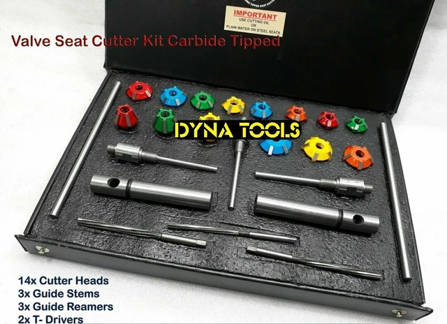 Set Frese Per Sede Valvola ATOZ – 5 Coltelli In Acciaio Al Carbonio, Guide 70°/20°, Per Auto D’Epoca E Moto