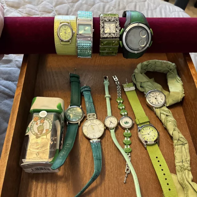 Vintage Lot of 5 Watches Watch Parts AS IS Non Working
