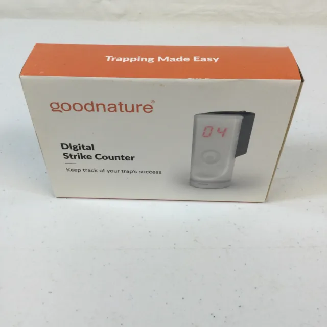 Goodnature White Indoor And Outdoor A24 Reusable Digital Strike Counter