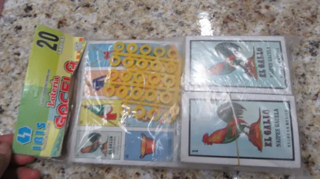 New, Loteria Mexican family set of 20 tablas/ bingo cards Gacela