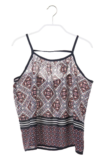 Stampa top UNIQLO 146 blu scuro
