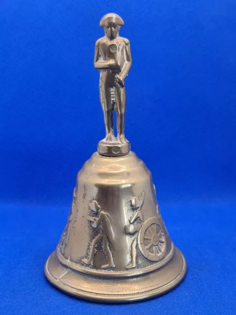 Antique Original French NAPOLEON Bonaparte  Solid Brass  Bell Battle Scene