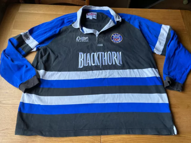 Sale Sharks Cotton Traders Rugby Union McAfee Jersey Shirt Cotton Trikot  sze L