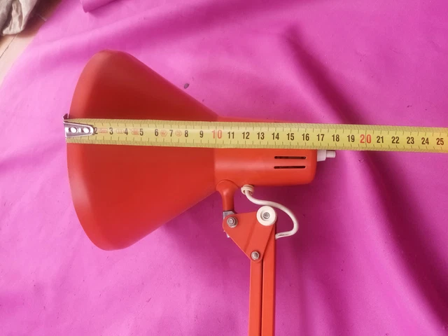 TWIST & TWIST T1 LAMPE Architecte BUREAU vintage Articulee orange 1960 Desk Lamp 17