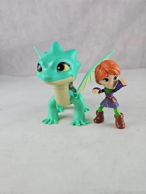 DREAMWORKS DRAGONS RESCUE Riders Summer & Leyla Dragon Figure With ...