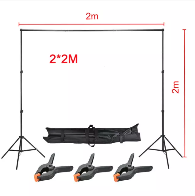 Photography Studio Screen Backdrop Background Support Stand Support System Kit