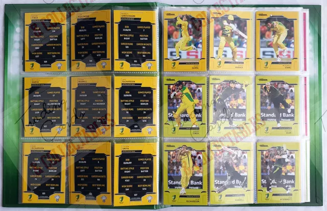 FIRST SET ~ 2020-21 TLA cricket traders CA/BBL/WBBL base set + album combo 3