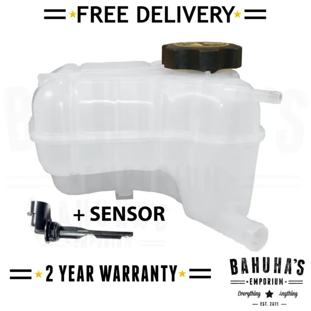 Vauxhall Insignia Coolant Expansion Header Tank Bottle & Cap + Sensor 2008-2017