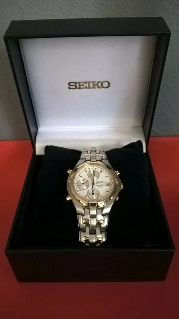 Montre Seiko SDWF72 Homme - Quartz Analogique - Acier Bicolore - Neuf étiquetée 2000-2004