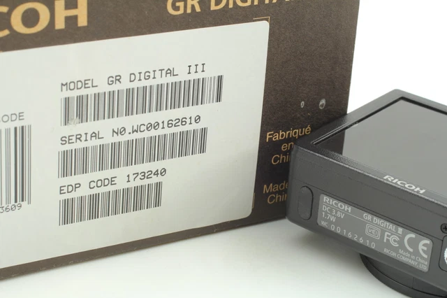 [Top Mint in Box] Ricoh GR Digital iii 3 10.0MP Digital Camera From JAPAN 805 11