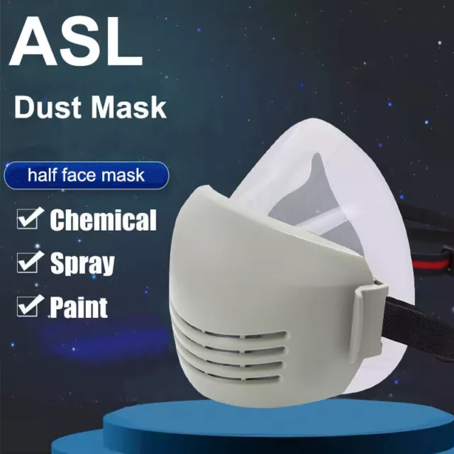 Chemical Half Face Gas Mask Paint Spray Anti-Smog Reusable Washable Respirator