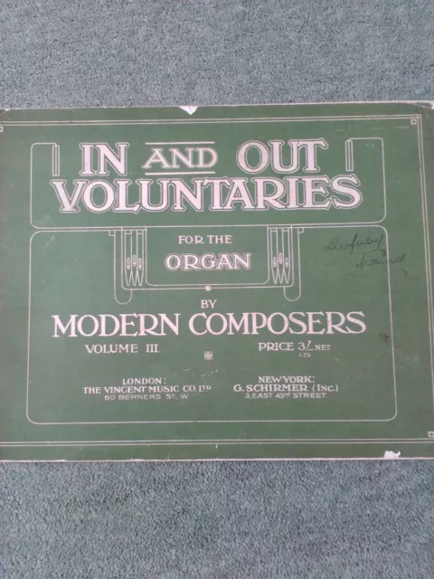 In and Out Voluntaries, Vol. 3 for organ. Sheet music.