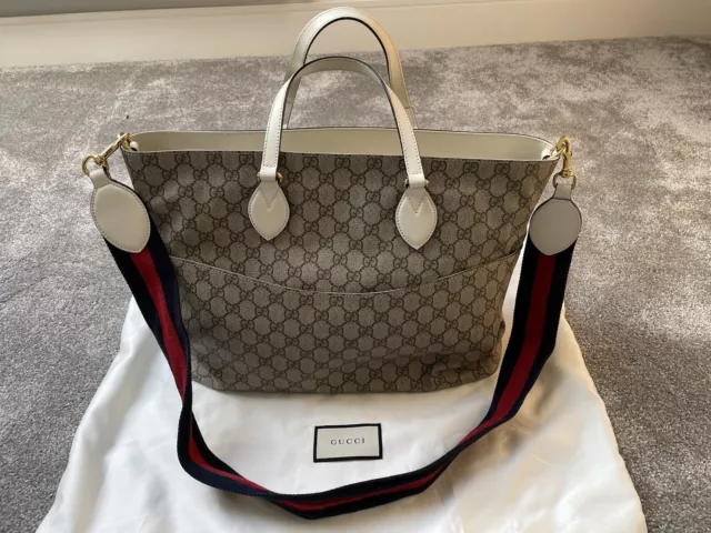 Gucci soft gg supreme diaper bag deals