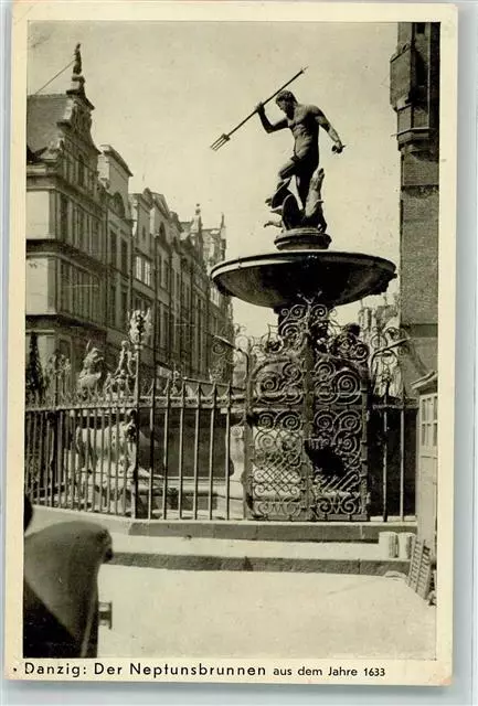 39580140 - Danzig Denkmal Neptunsbrunnen Danzig / Gdansk (Stadt)