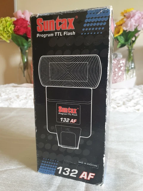 Camera Flash Suntax 132AF Auto Focus Swivel Bounce & Zoom TTL for Minolta Pentax 2